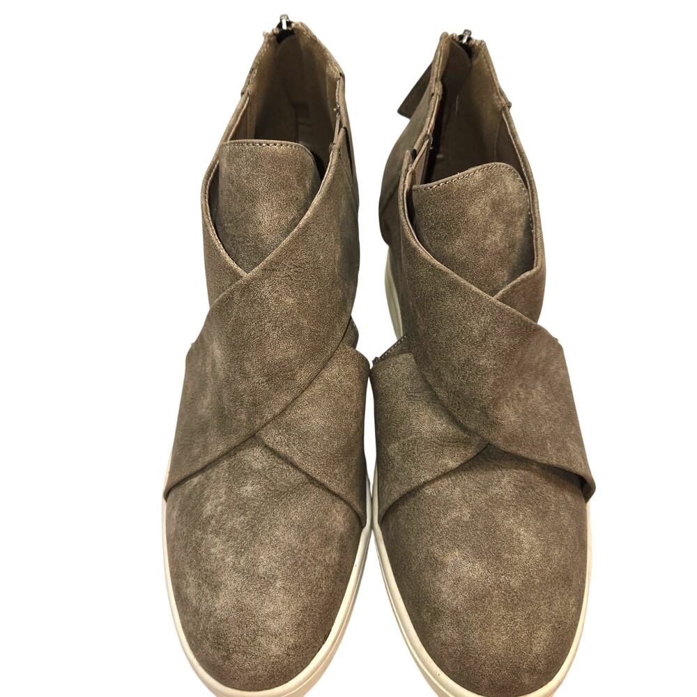 NWOT T G Women's 8.5 Shoes Closed Toe Brown Zipper Comfort Causal New 8 1/2